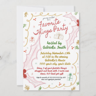 Noël Favoris Invitation