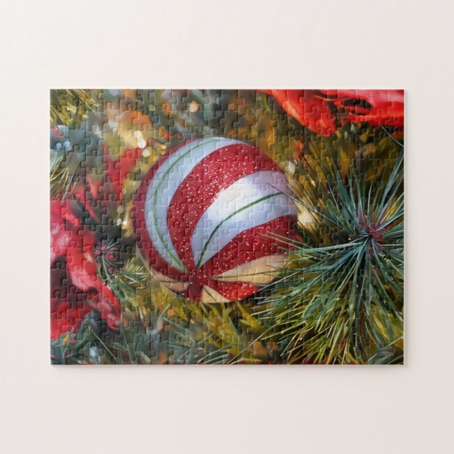 Noël Festin de vacances Ornament Art Puzzle (Horizontal)