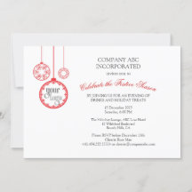 Noël Fête d'entreprise Invitation