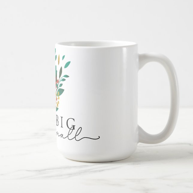 Noël Fête Florale Motivational Mug (Droite)