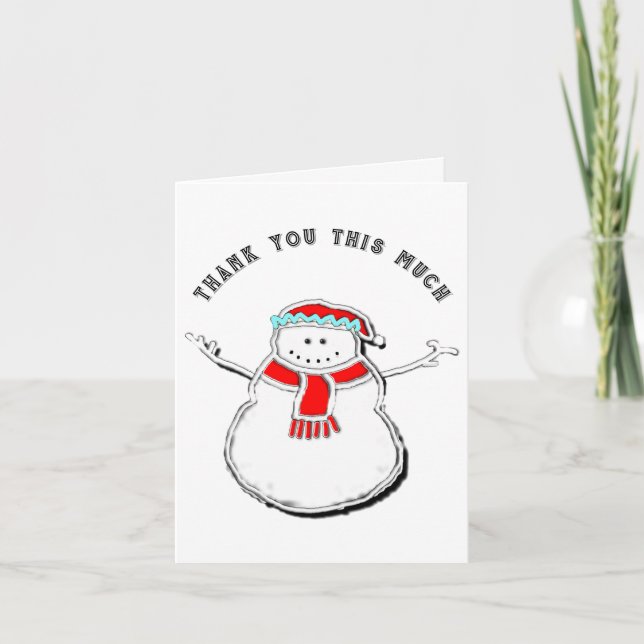 Noël Fêtes Merci Cartes de notes (Devant)