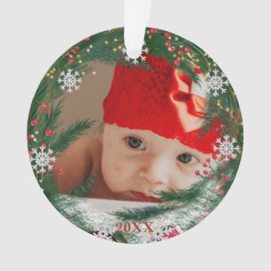 *~* Noël Flocon de neige photo bébé AP44 Homme de 