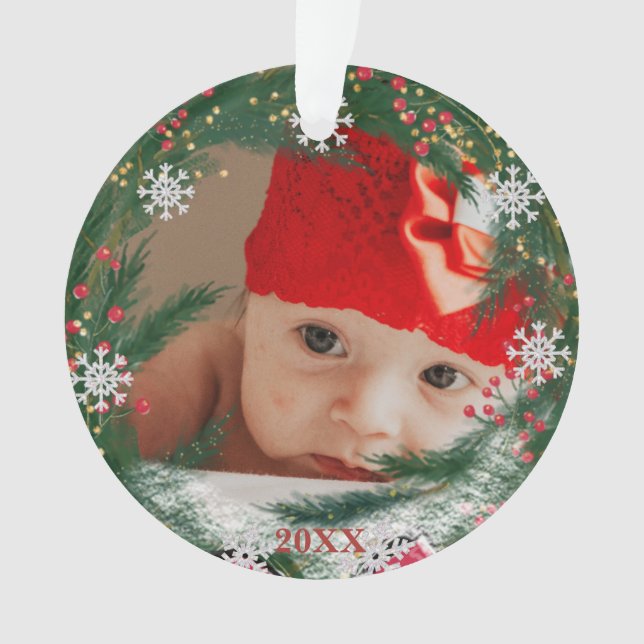 *~* Noël Flocon de neige photo bébé AP44 Homme de  (devant)
