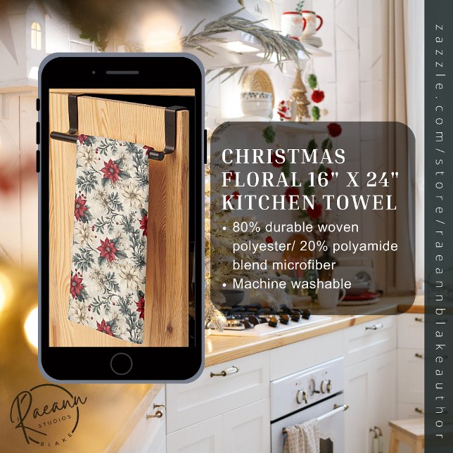 Noël Floral Design Cuisine Serviettes (Créateur téléchargé)