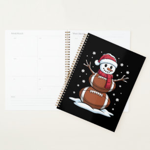 Noël Football américain Snowman Xmas Sport