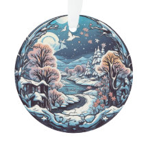 Noël Forest Wonderland ornement suspendu