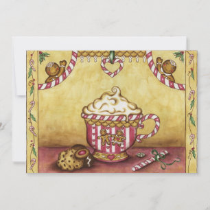 Noël Gingerbread Invitation