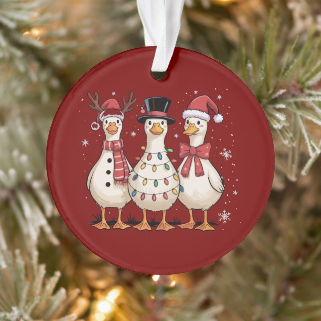 Noël Goose Père Noël Silencieux Mignonne Snowman N (Arbre)