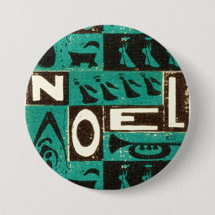 Noel Green 3 Inch Round Button