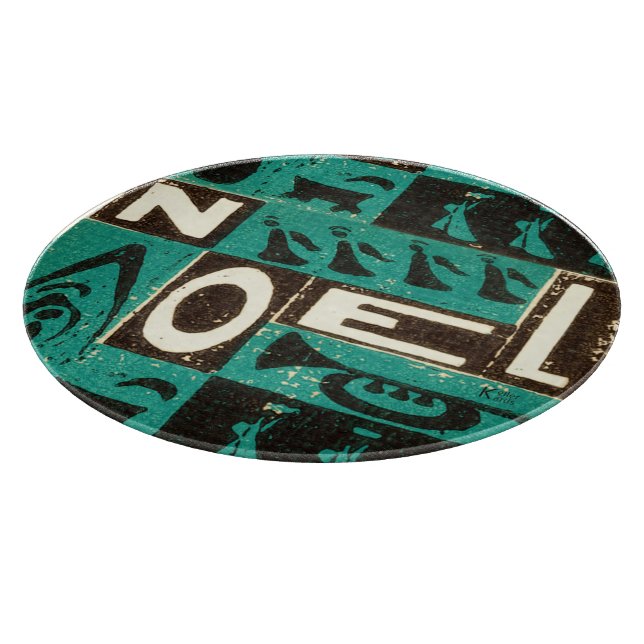 Noel Green Cutting Board (Corner)
