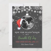 Noël grossesse échographie faire-part Joie