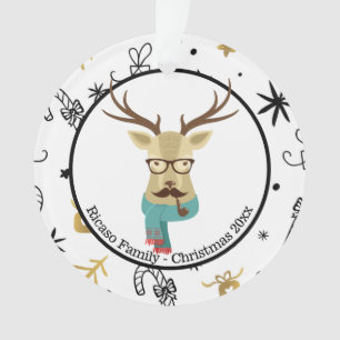 Noël Hipster Deer personnalisé
