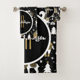 NOËL HIVER WONDERLAND MONOGRAMME PERSONNALISÉ