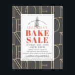 NOEL Holiday Bake Sale Dark Grey Flyer<br><div class="desc">This modern and chic "NOEL" christmas holiday bake sale flyer features a dark grey background with a christmas tree. Personalize it for your needs. You can find matching products at my store.</div>