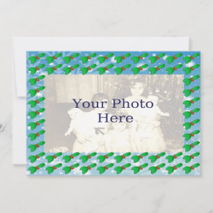 Noël Holly Carte photo Motif