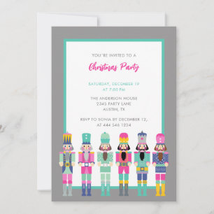 NOËL INVITATION NUTCRACKER ROSE