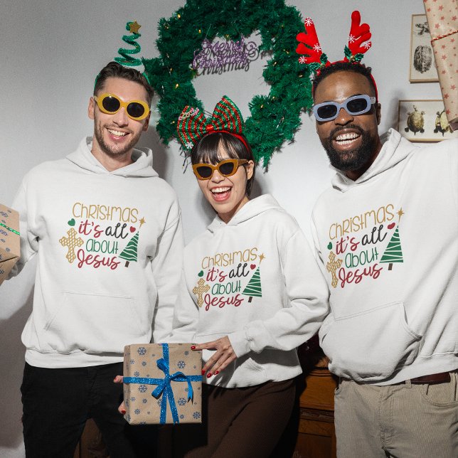 Noël jésus citation Sweat - shirt à capuche (Christmas Jesús quote Hoodie)