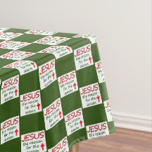 Noël Jésus Raison de la saison Nappe