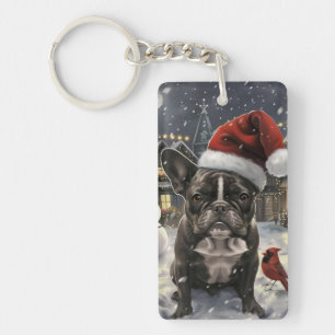 Noël Joie de vivre Bouledogue Français Hiver Merve