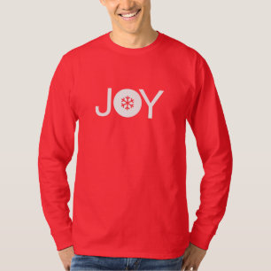 Noël Joy T-shirt rouge et blanc à manches longues