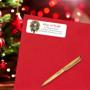 Noël Joyeux et brillant boîte aux lettres Monogram
