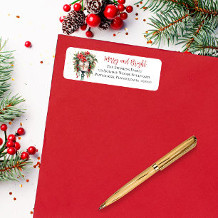 Noël Joyeux et brillant boîte aux lettres Monogram