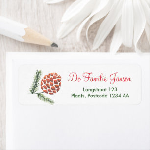 Noël   Kerstmis   Étiquette d'adresse   Étiquettes