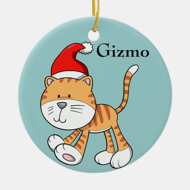 Noël Kitty "Gizmo" Ornement (Devant)