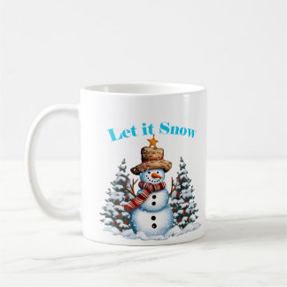 Noël Laisser neiger Snowman Mug 11oz