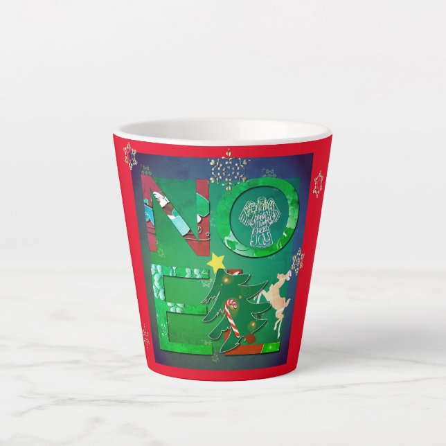 "Noel" Latte Mug de Noël (Devant)