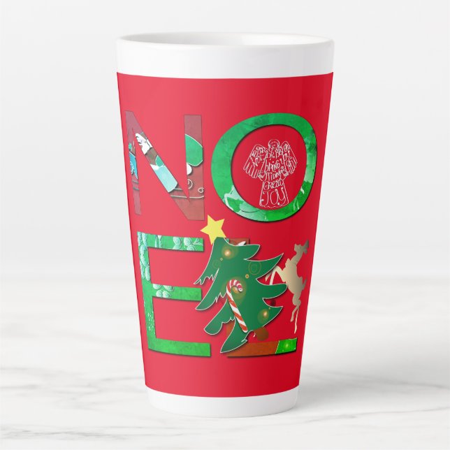 "Noel" Latte Mug de Noël (Devant)