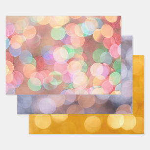 Noël Light Bokeh Bubbles Wrap papier d'artisanat