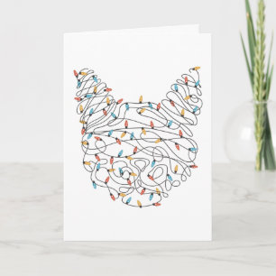 Noël Luminants Chat Carte de Noël