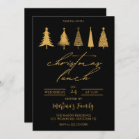 Noël Lunch Invitations Brunch de Noël