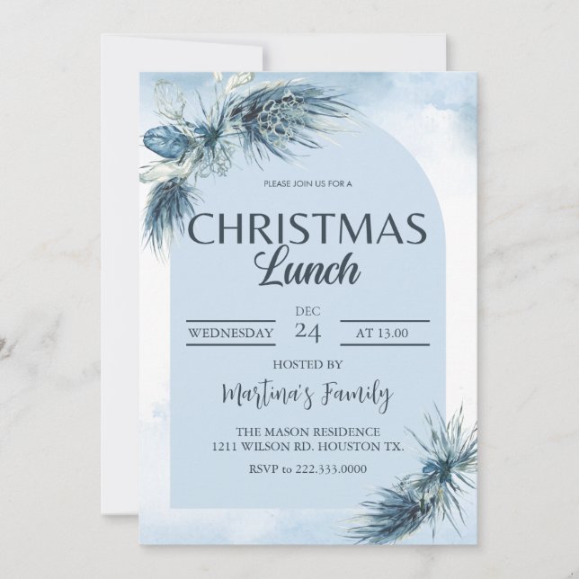 Noël Lunch Invitations Brunch de Noël (Devant)
