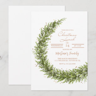 Noël Lunch Invitations Brunch de Noël