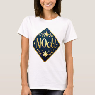 Noel Luxe – Elegant Golden Christmas Vibes T-Shirt