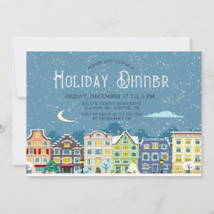 Noël maison neige jour férié dîner invitation