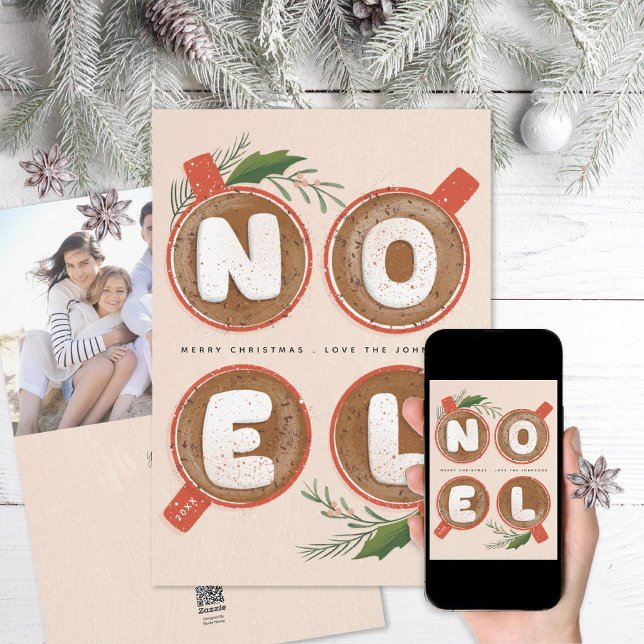 Noel Marshmallows Hot Cocoa Photo Holiday Card (Creator Uploaded)