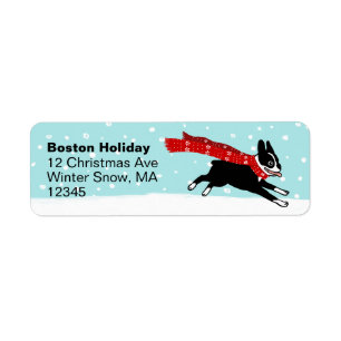 Noël mignon de chien de vacances d'hiver de Bosto