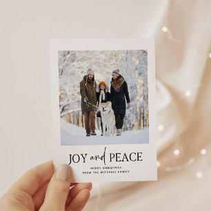 Noël minimaliste   Carte de vacances photo budget