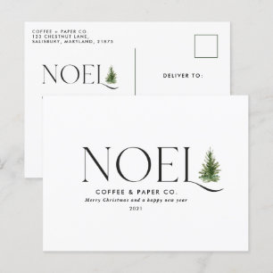 Noel modern typography business Christmas Holiday 