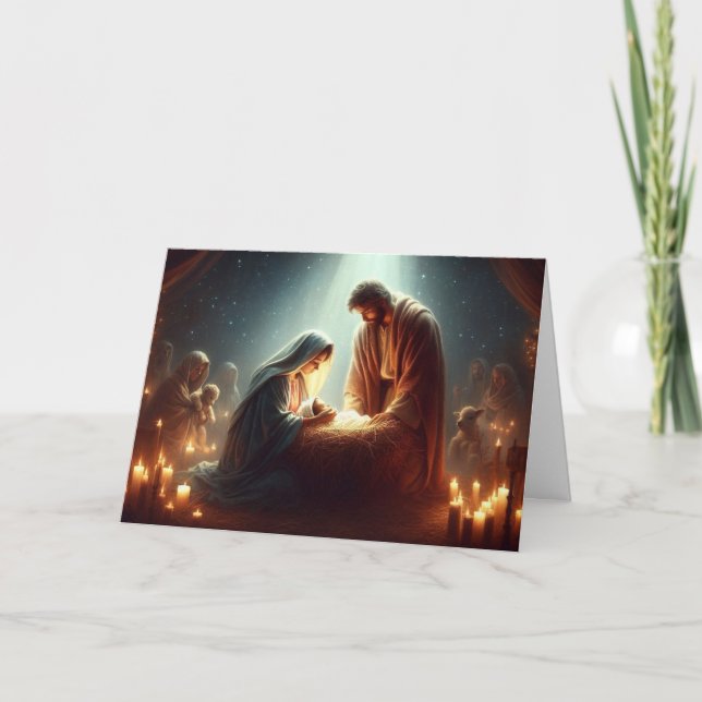 Noël Nativité Scène Noël Cartes de voeux Noël (Devant)