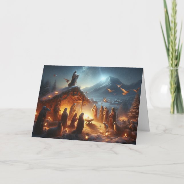 Noël Nativité Scène Noël Cartes de voeux Noël (Devant)