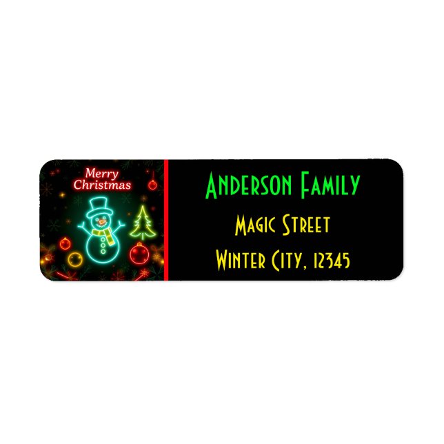 Noël Neon Populaire Collection de vacances (Devant)