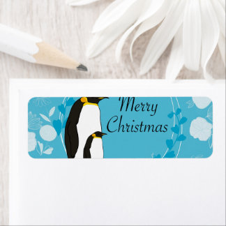 noël, noël, pingouin, fleurs, bleu,