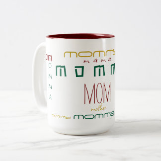 Noël Nom répété Mugs de café personnalisées