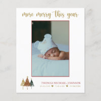 Noël Nouvelle carte Faire-part de naissance bébé