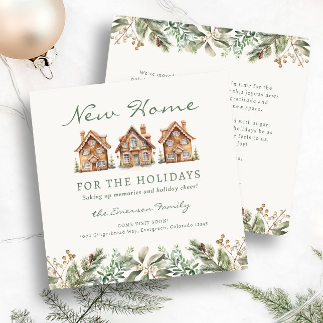 Noël Nouvelle Maison Pour La Carte Vacances (Christmas New Home For The Holidays Card
)