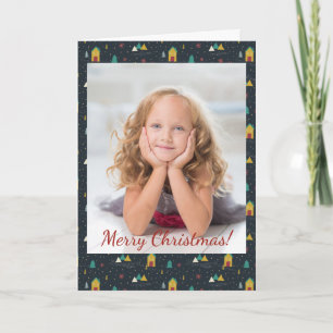 Noël Nuit d'hiver Neige Automne Maisons Photo